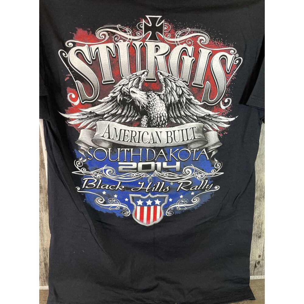 74th Anniversary Sturgis Black Hills Rally 2014 T-Shirt Size M- Souvenir NWT